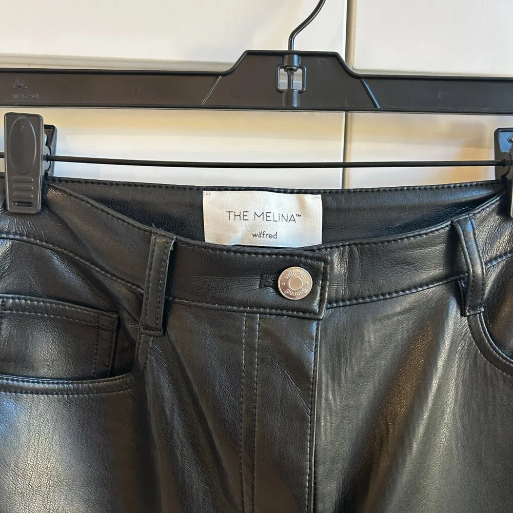Aritzia Melina Wilfred Faux Leather Pant NWOT - Picture 2 of 10